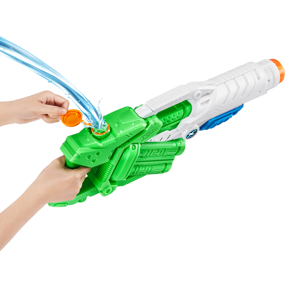 Lime Green XSHOT Water Warfare Hydro Hurricane Water Blaster 5641 by ZURU HALSON ENTERPRISE 5641-Zuru_X-SHOT-WATER_WARFARE-WATER_BLASTER-Hydro_Hurricane-hand-01.png Battling Toys