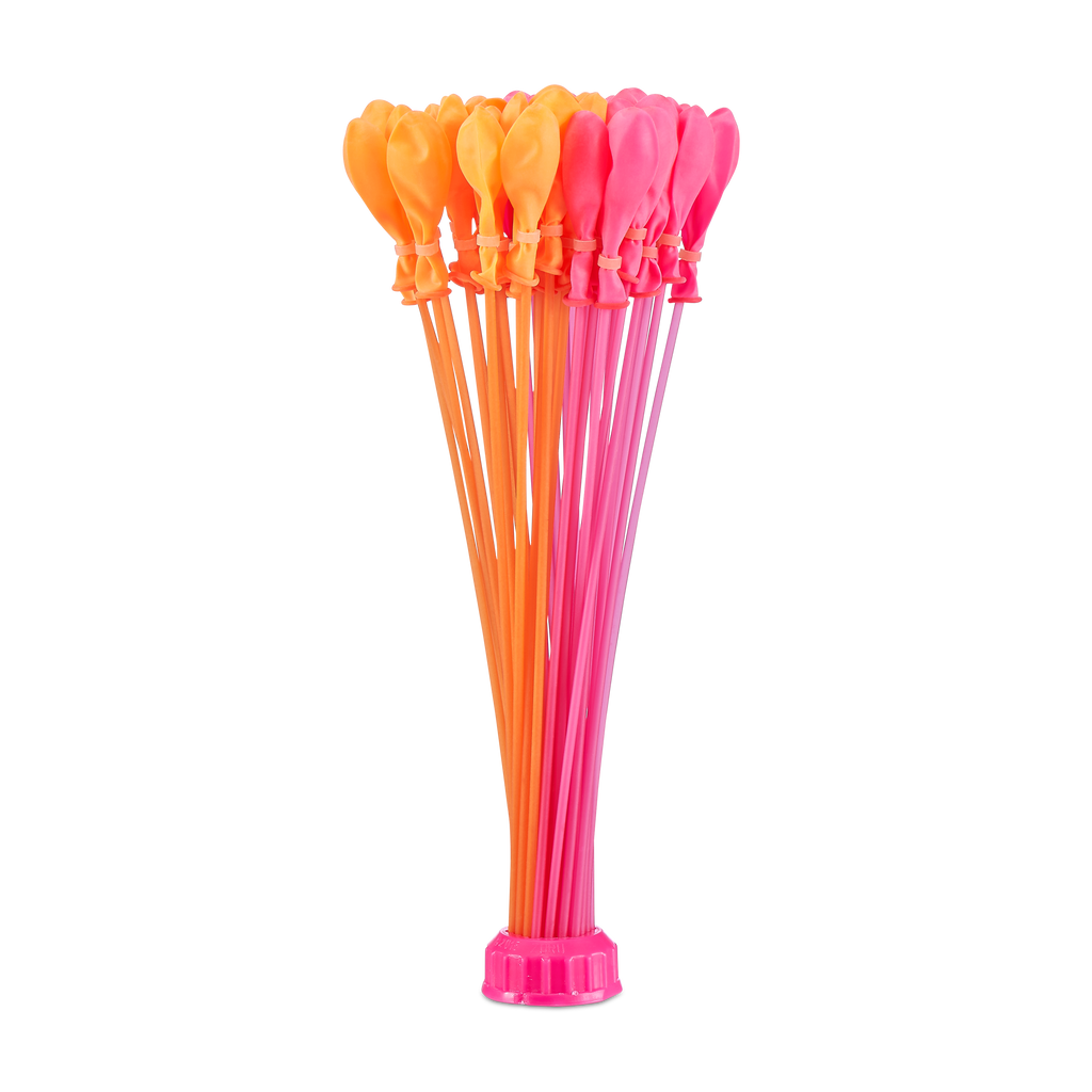 Coral Bunch O Balloons Tropical Party 100+ Rapid-Filling Self-Sealing Water Balloons (3 Pack) 56480 by ZURU HALSON ENTERPRISE 56480_BUNCHOBALLOONS-3PACK-TROPICALPARTY3PKFoilbag_05.png Outdoor and Active Play