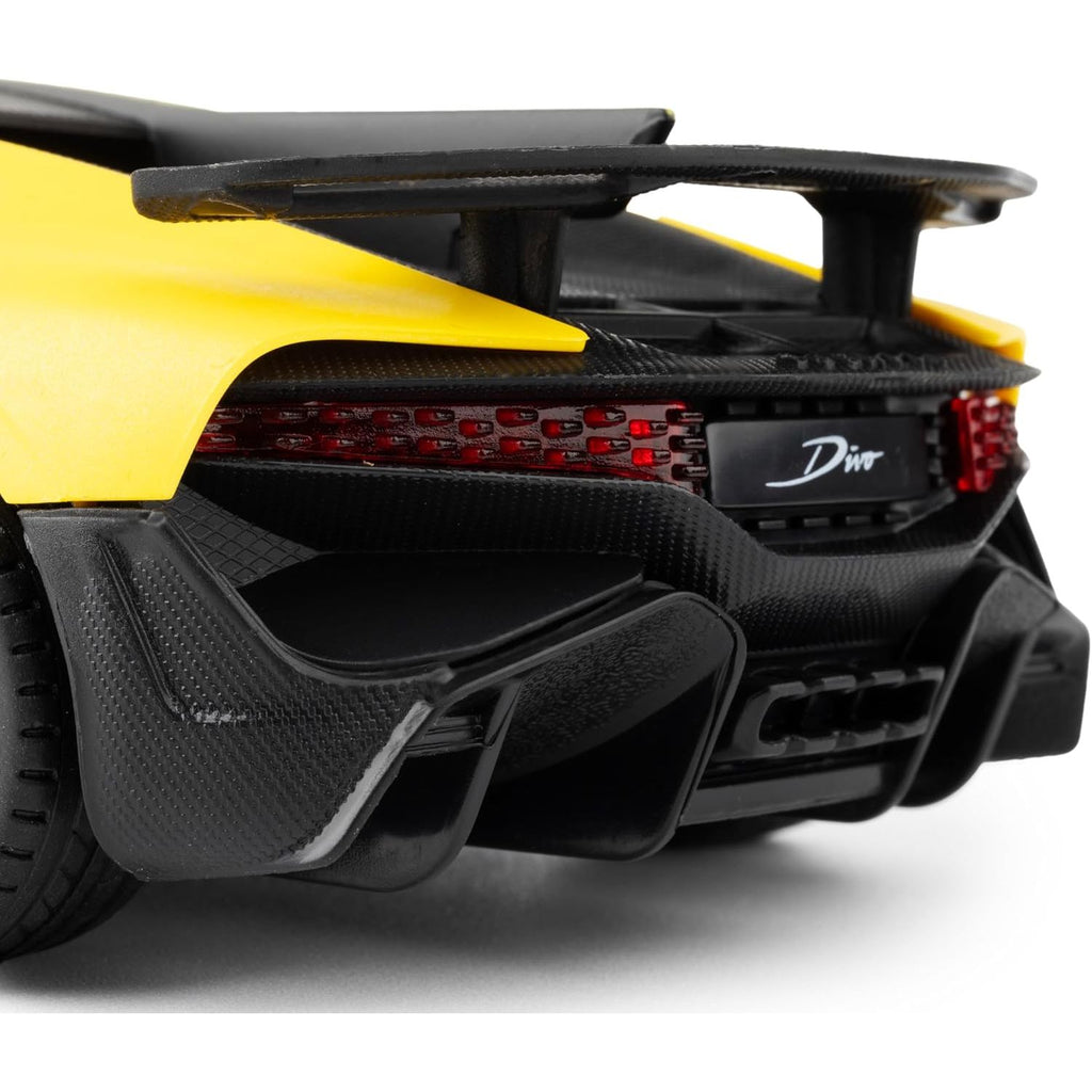 Black RC Car Bugatti Divo - 2.4GHz Remote Control Car for Kids & Adults - Supercar with Detailed Interior - Luxury Toy Gift for Kids & Adults - Ages 6+ - Battery Operated - Scale 1:24 - Yellow HALSON ENTERPRISE 5_68e7681a-fb04-4a0e-bc87-8604c09da80a.jpg Vehicles and Remote Control Toys