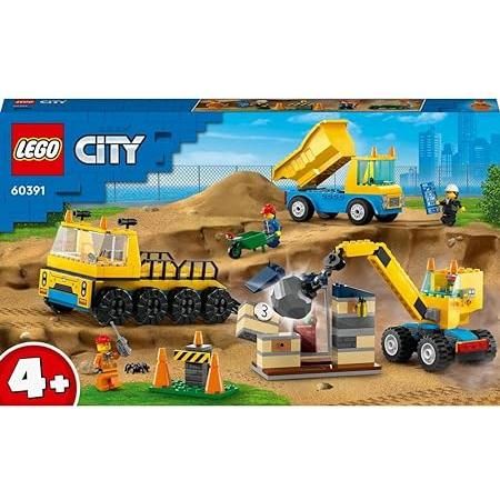Dark Khaki LEGO 60391 Truck and Wrecking Ball Crane THE DREAM FACTORY 61HA9AmoJVL._SY450.jpg Building and Construction