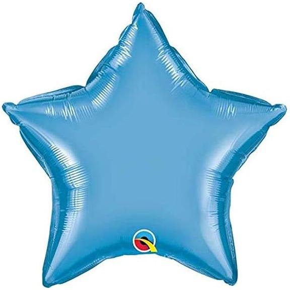 Cornflower Blue Qualatex Chrome Blue Star 90081 Balloon Toyzoona 61dsfrdXc7L._AC_SX569.jpg Gift, Party Goods & Wrapping Paper