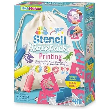 Light Gray 4M Stencil Backpack Printing 04788 HALSON ENTERPRISE 61uHkP5D1bL._AC_SY450.jpg Educational Toys