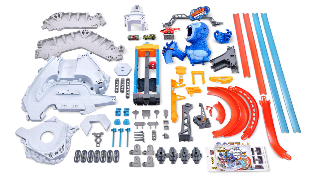 Light Gray Metal Machines Gorilla Rampage Garage Playset 6726 by Zuru Toyzoona 659966dd-6c9a-4642-a3ae-58996fc70f83.jpg Pretend Play and Play Sets