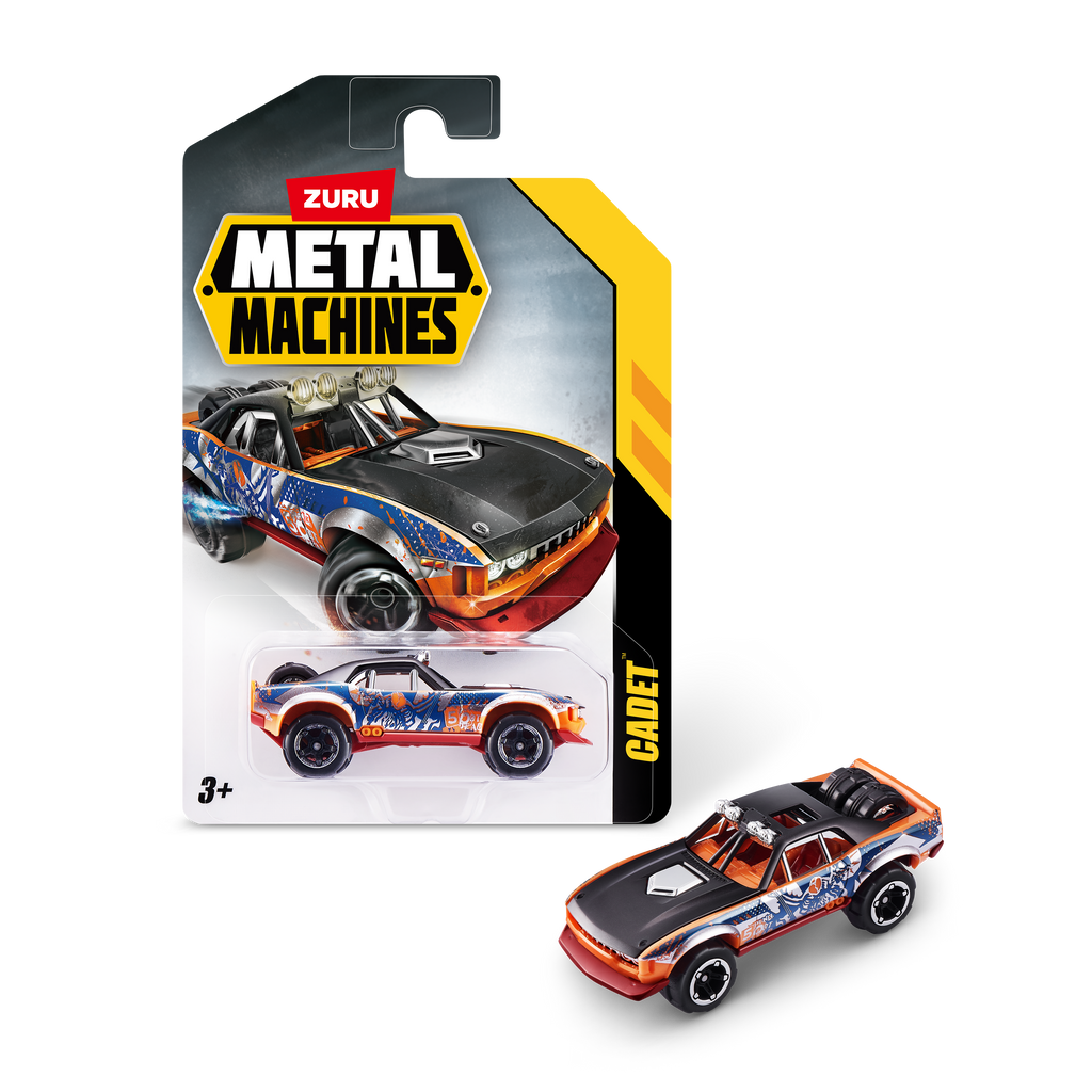 Black Metal Machines Racing Car 1-Pack 6708 by ZURU Toyzoona 6708_METAL_MACHINES-CARS-Metal_Machines_1PK_refresh_series_4_CADET_Inpacking_Frontal__Hero.png Vehicles and Remote Control Toys