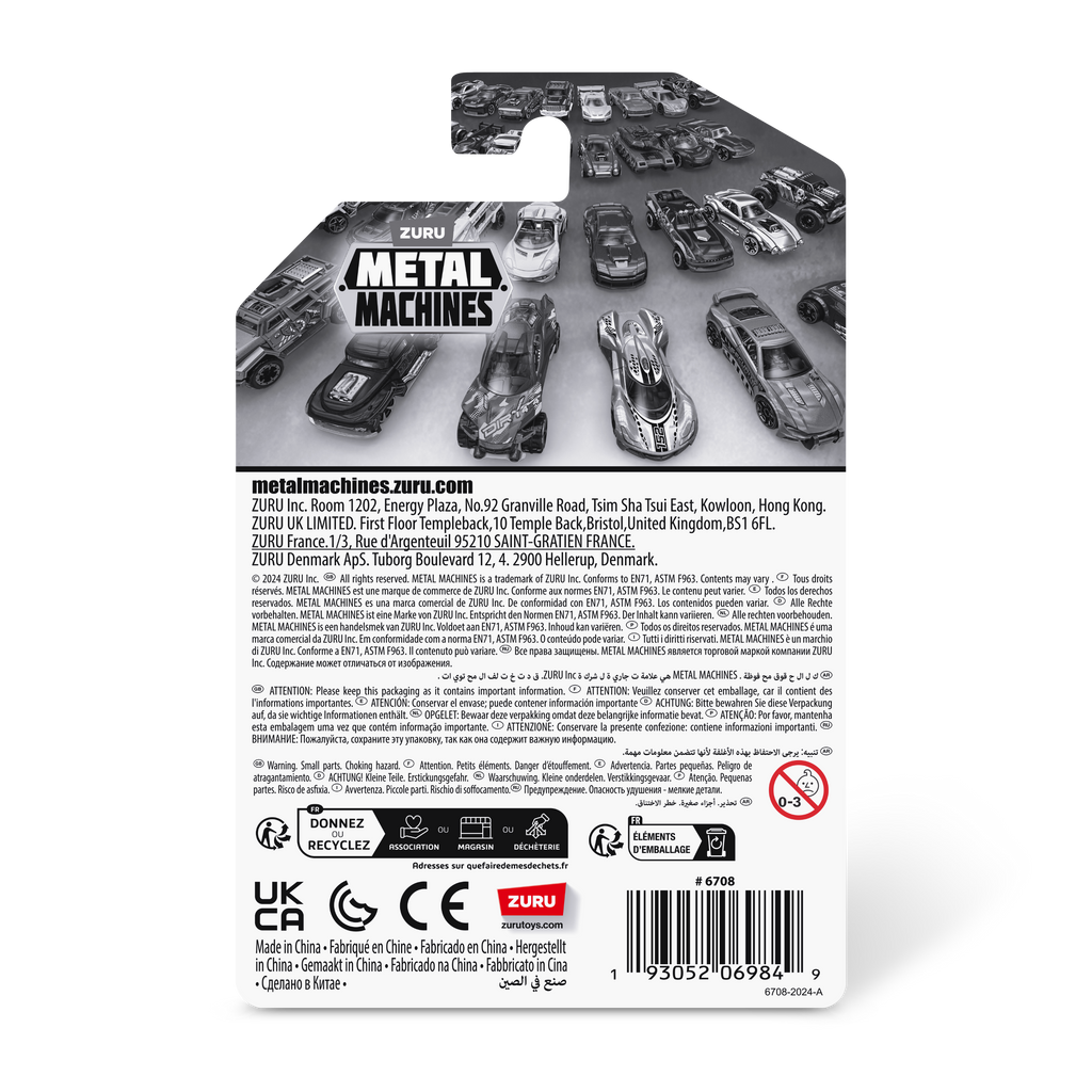 Lavender Metal Machines Racing Car 1-Pack 6708 by ZURU Toyzoona 6708_METAL_MACHINES-CARS-Metal_Machines_1PK_refresh_series_4__Inpacking_BACK.png Vehicles and Remote Control Toys