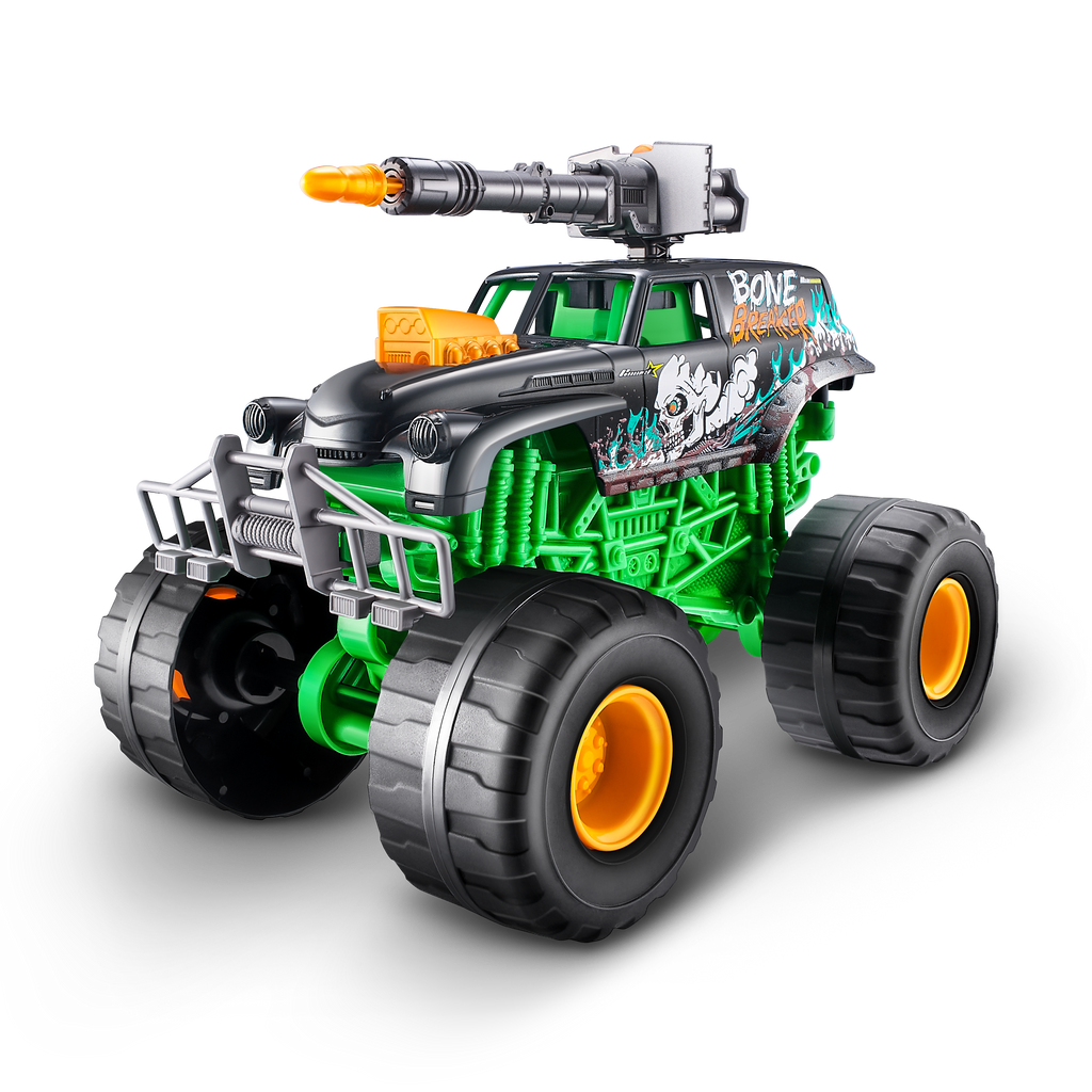 Dark Slate Gray Metal Machines Monster Truck Wars 6792 by ZURU Toyzoona 6792_METAL_MACHINES-MONSTER_WHEELS-SERIES_1-1BONE_BREAKER_05.png Vehicles and Remote Control Toys