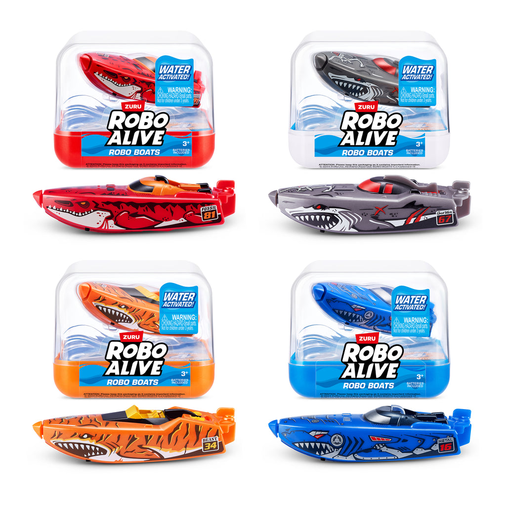 Light Gray Robo Alive Robo Boats 71117 by ZURU Toyzoona 71117-ZURU_ROBO_ALIVE_ROBOTIC_BOAT-SERIES_1_blue_Ecomhero.jpg Action Figures and Play Sets