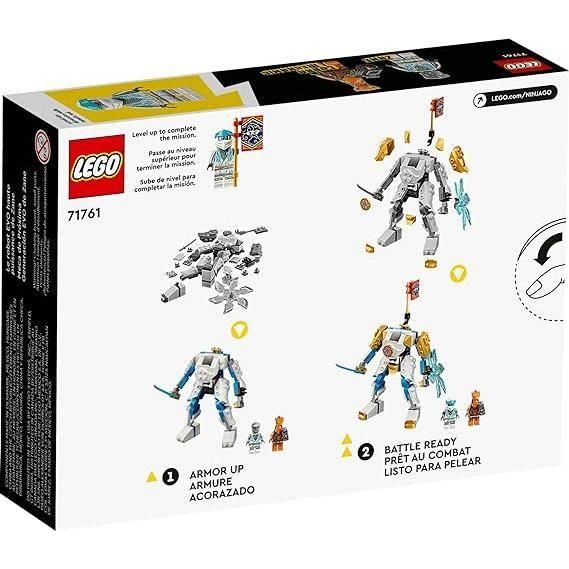 Black LEGO NINJAGO Zane's Power Up Mech EVO 71761 - Battle Ready THE DREAM FACTORY 711N1couTxL._AC_SX569.jpg Building and Construction