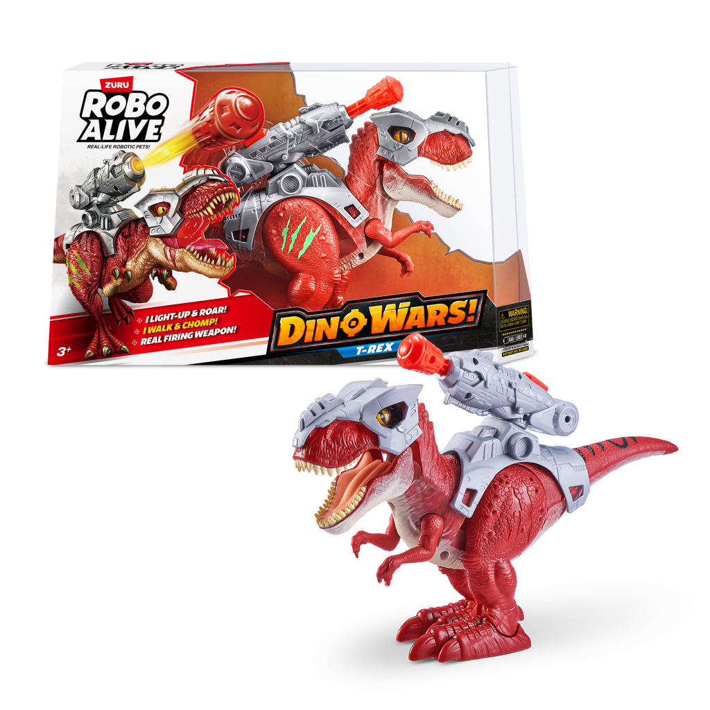 Brown Robo Alive Dino Wars T-Rex Toy 7132 by ZURU Toyzoona 7132_ZURU_ROBO_ALIVE-DINO_WARS-SERIES_1_Stegasaurus_Frontal_of_Pack_Hero.png Action Toys