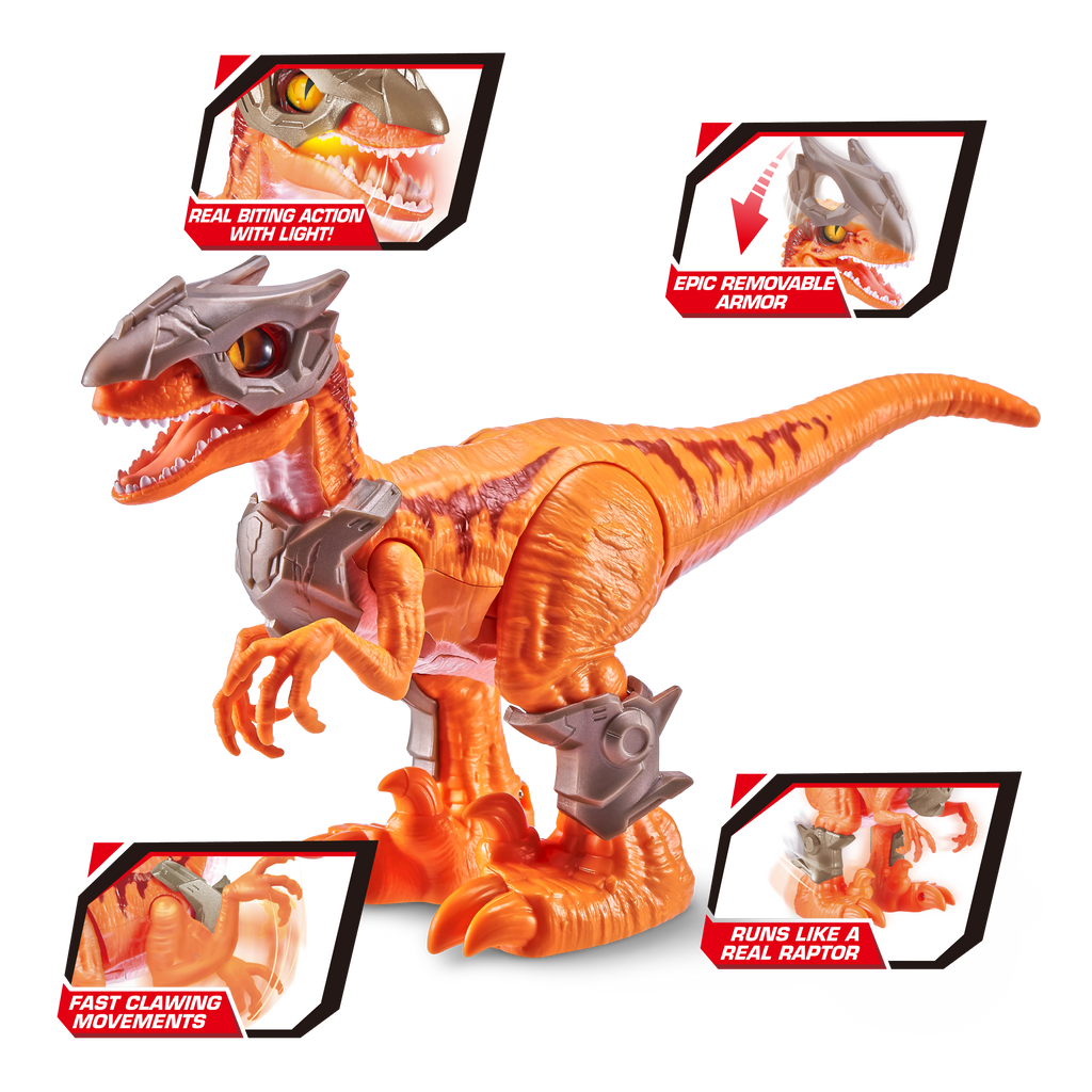 Coral Robo Alive Dino Wars Raptor Toy 7133 by ZURU Toyzoona 7133_ZURU_ROBO_ALIVE-DINO_WARS-SERIES_1_Raptor.png Action Toys