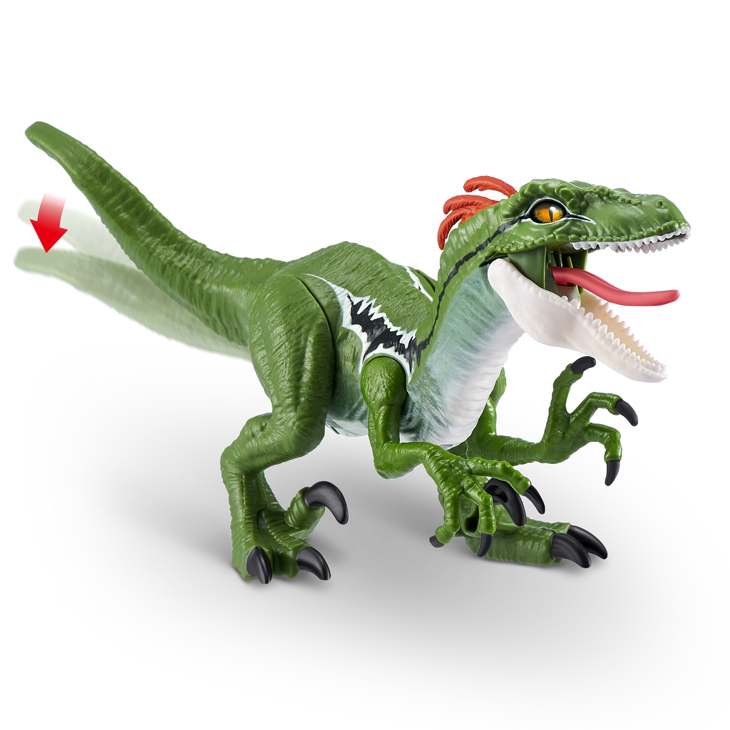 Dark Olive Green Robo Alive Dino Action Raptor 7172 by ZURU Toyzoona 7172_ROBO_ALIVE-DINO_ACTION-SERIES1_Raptor-Pro_01.png Action Toys