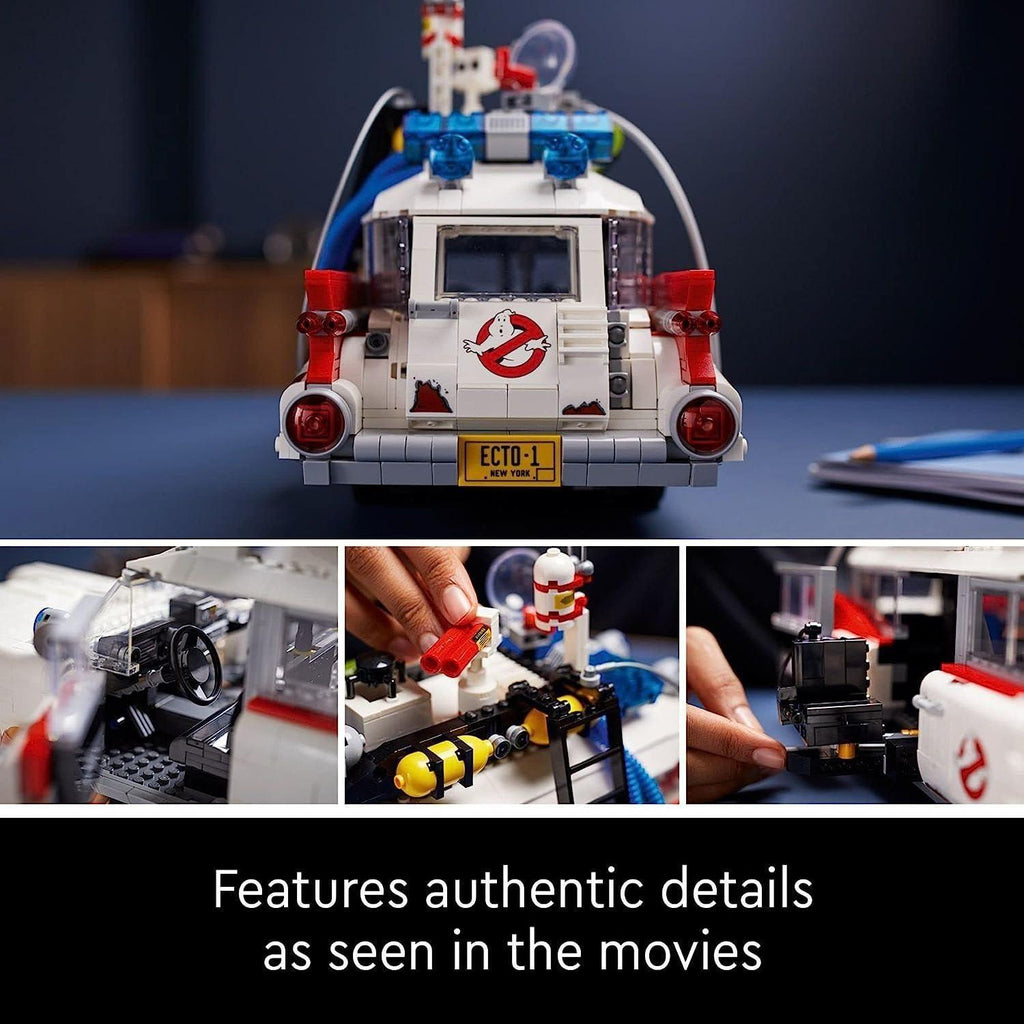 Gray LEGO Ghostbusters ECTO-1 10274 - Premium Display Model Toyzoona 718cy9QzqNL._AC_SL1500.jpg Building and Construction