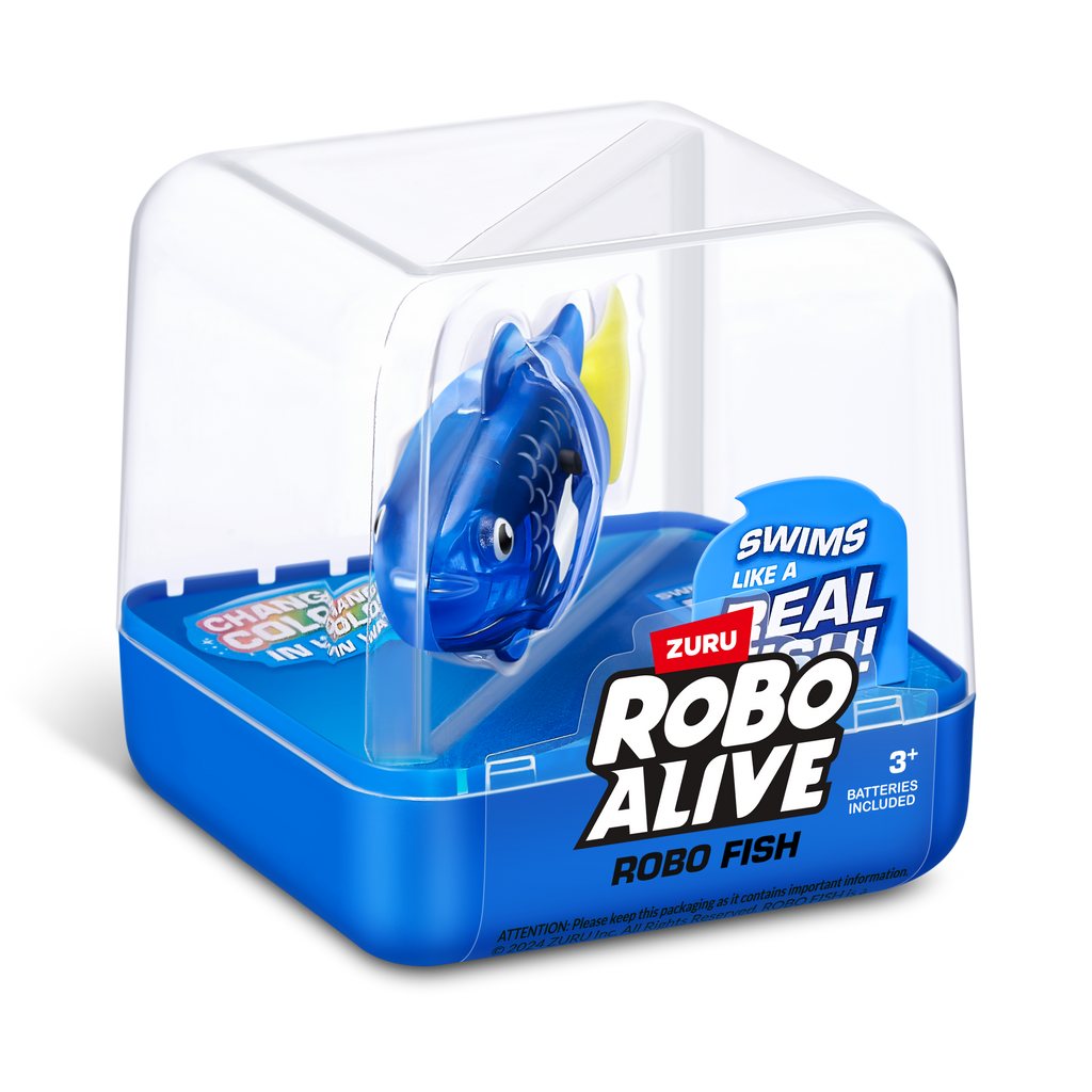 White Smoke Robo Fish Series 3 Robotic Swimming Fish 7191 by ZURU Toyzoona 7191_ROBO_ALIVE_ROBO_FISH-SERIES_3_blue_SIDE_OF_PACK_01_A.png Action Figures and Play Sets