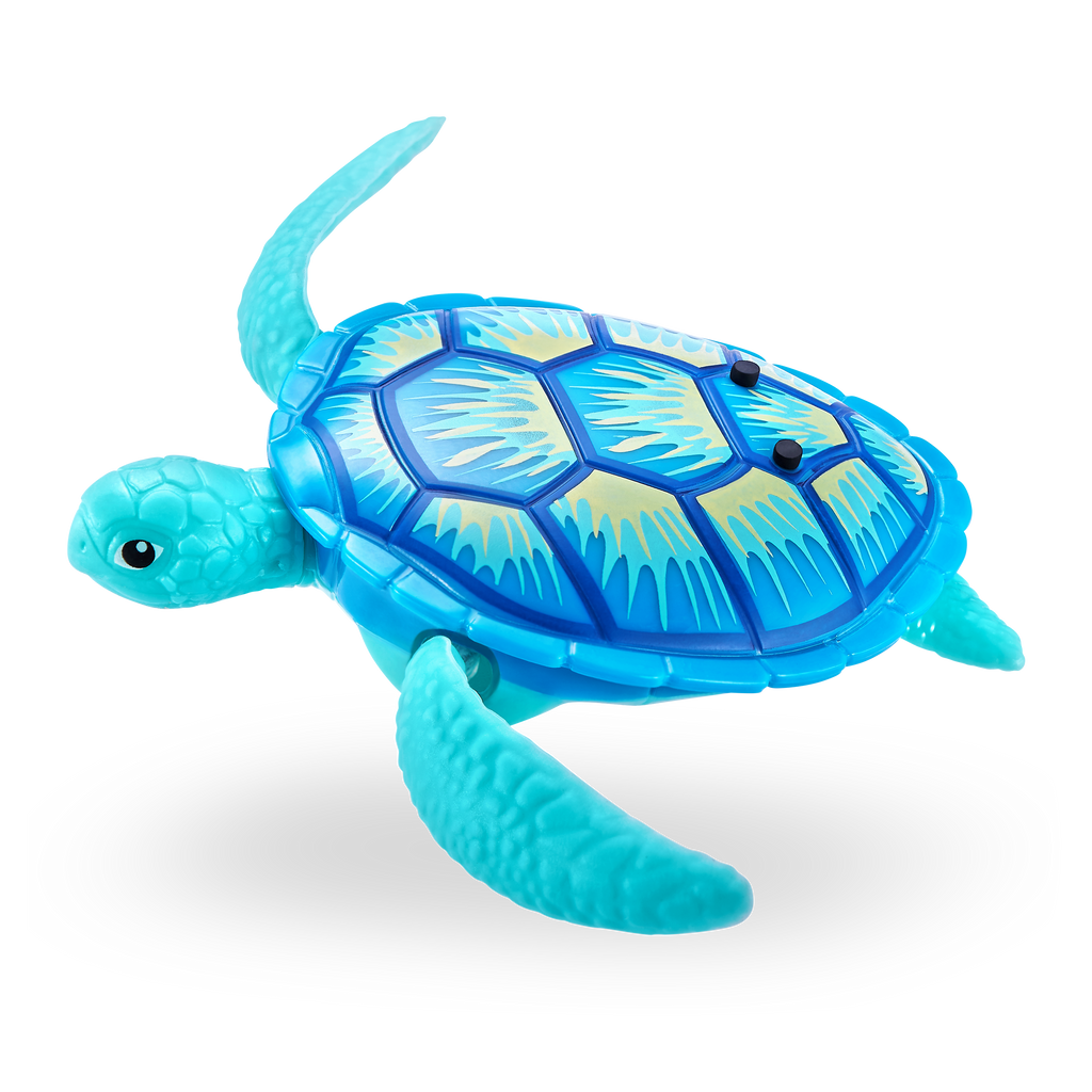 Turquoise Robo Turtle Robotic Swimming Turtle 7192 by ZURU Toyzoona 7192_ROBO_ALIVE-ROBO_TURTLE-SERIES_1_Blue_03.png Action Figures and Play Sets