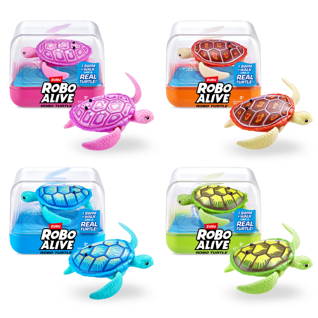 Steel Blue Robo Turtle Robotic Swimming Turtle 7192 by ZURU Toyzoona 7192_ROBO_ALIVE-ROBO_TURTLE-SERIES_1_Blue_Ecomhero.jpg Action Figures and Play Sets