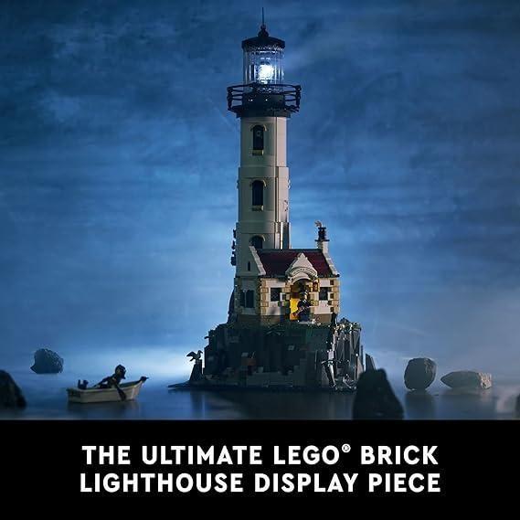 Dark Slate Blue LEGO Ideas Motorized Lighthouse 21335 - Illuminated Display Toyzoona 71JHz-Q1qrL._AC_SX569.jpg Building and Construction