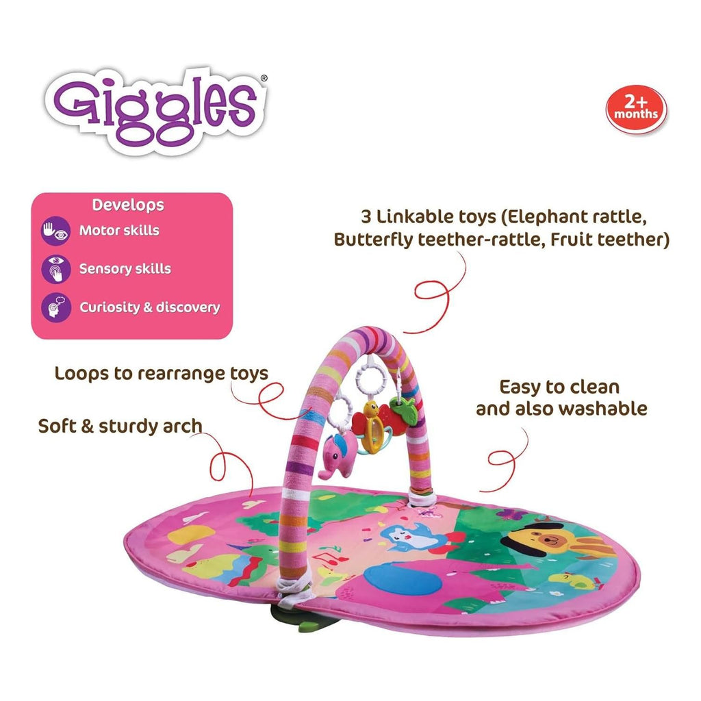 Pale Violet Red Funskool Giggle 3 in 1 Deluxe Playgym Pink Toyzoona 71P5A4LFupL._SL1500.jpg Infant Toys