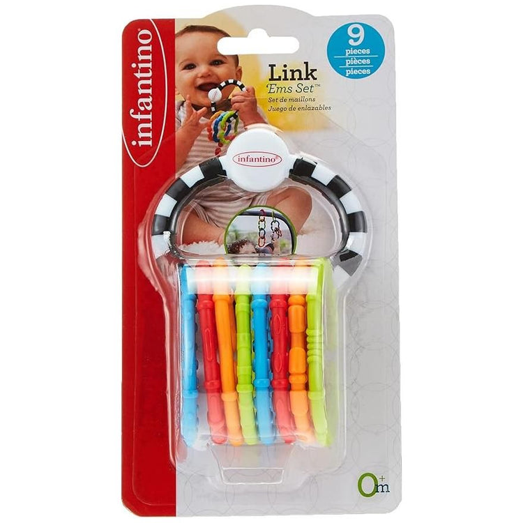 Gray Infantino Link Ems Toy Set Fun Learning For Kids PEEKABOO EXPERIENCE STORE 71s24psbksS._SY879.jpg Baby and Toddler Toys