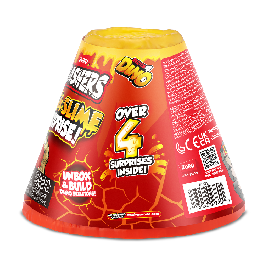 Firebrick Smashers Lava Slime Surprise 7472 by ZURU HALSON ENTERPRISE 7472_ZURU_SMASHERS-SMALL_VOLCANO-SERIES_4_Lava_Slime_Surprise_Angle_01.png Stationary, Arts and Crafts