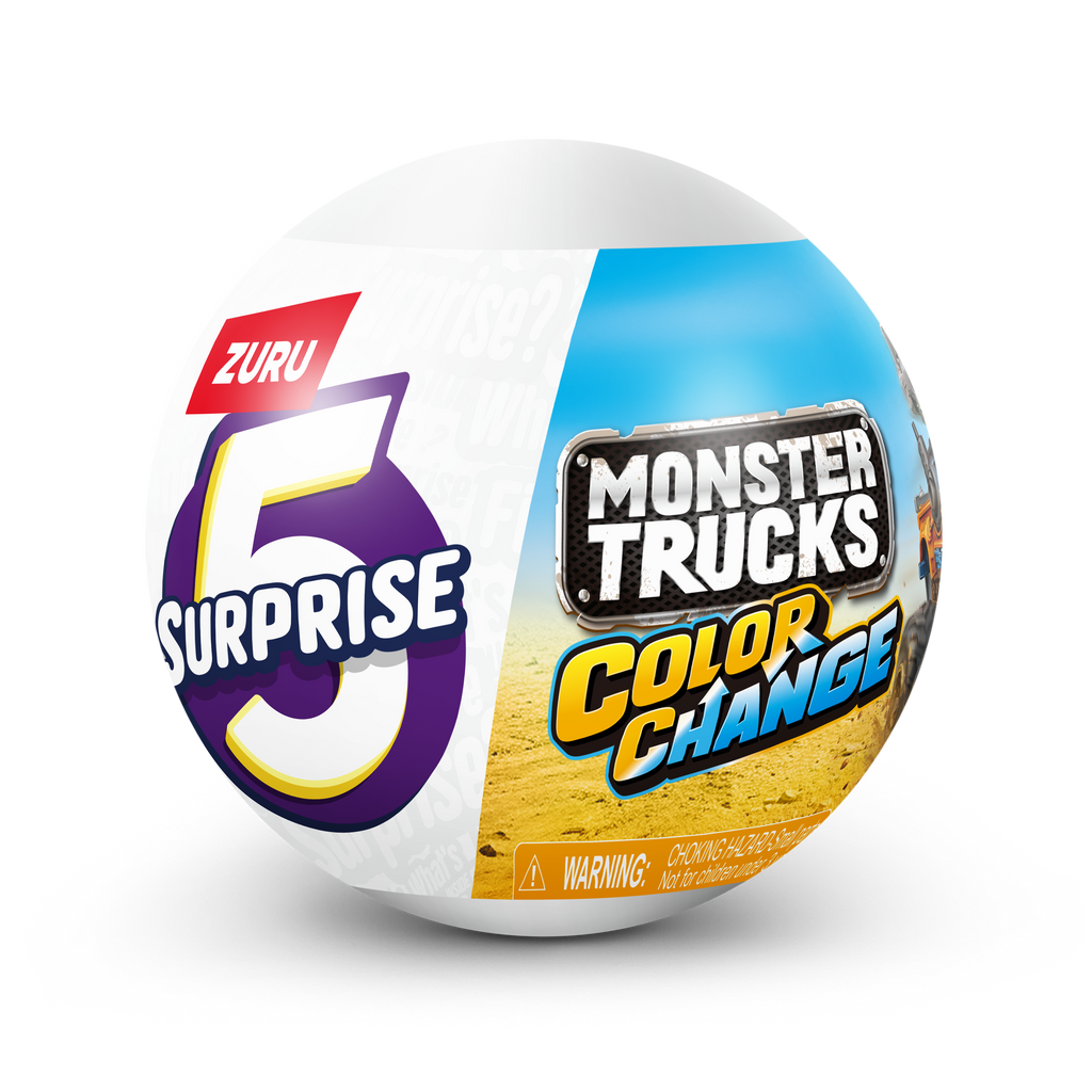 Light Gray 5 Surprise Monster Trucks Series 3 77594Gq1 by ZURU Toyzoona 77594_5SURPRISE-monstertrucks-SERIES3_FrontofPack_01.png Vehicles and Remote Control Toys