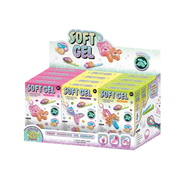 Light Gray Soft Gel Necklace & Bracelet Making Kit for Kids - Jewellery Making Kit - Non-Toxic - Colorful DIY Kit with Pendant Charms - Gift Toy for Girls - Ages 6+ HALSON ENTERPRISE 7.webp Arts and Crafts