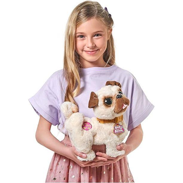 Gray Zuru Pets Alive Pug Shaking Pug 9521 - Moving Puppy Pal Toyzoona 812IYpqKOmS._AC_SX425.jpg Action Toys