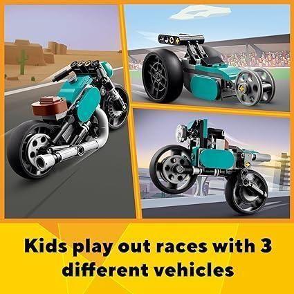 Dark Slate Gray LEGO Creator 3in1 Vintage Motorcycle 31135 - Triple Vehicle Set THE DREAM FACTORY 81Fq7BV8joL._AC_SX425.jpg Building and Construction