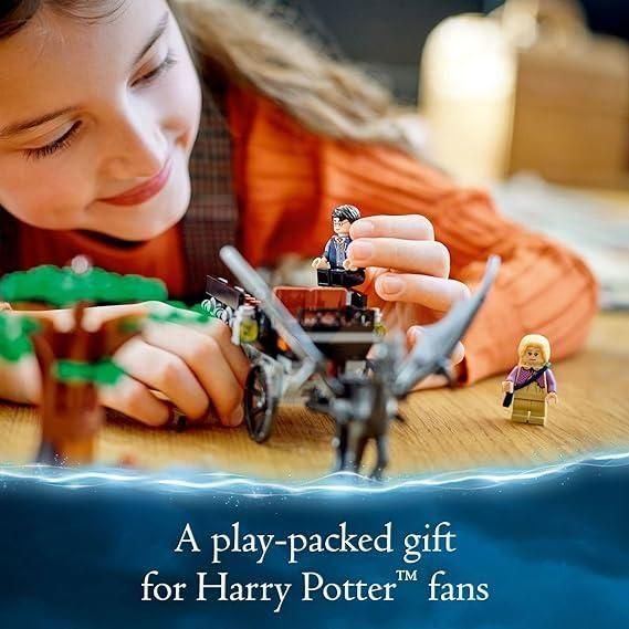 Rosy Brown LEGO Harry Potter Hogwarts Carriage & Thestrals 76400 - Official Set THE DREAM FACTORY 81V5newZqWL._AC_SX569.jpg Building and Construction