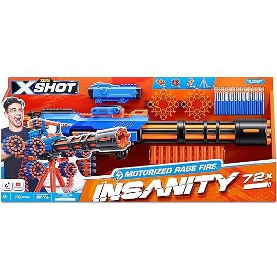 Sienna Zuru X Shot Insanity Gatlin Gun 36605 - Motorized Dart Blaster for Kids Toyzoona 81VmXoP5ZSL._AC_SX569.jpg Battling Toys