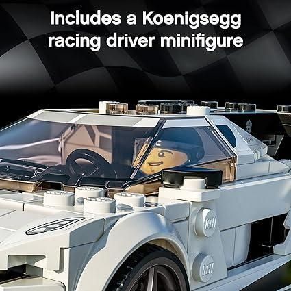 Light Gray LEGO Speed Champions Koenigsegg Jesko 76900 - Supercar Model THE DREAM FACTORY 81YHhUGFWQL._AC_SX425.jpg Building and Construction
