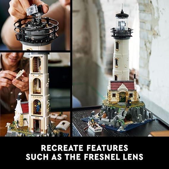 Light Gray LEGO Ideas Motorized Lighthouse 21335 - Illuminated Display Toyzoona 81Yq9XaBW2L._AC_SX569.jpg Building and Construction