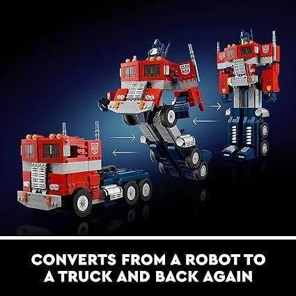 Black LEGO Optimus Prime 10302 - Official Transformers Set THE DREAM FACTORY 81ZOqd8hK4L._AC_SX425.jpg Building and Construction