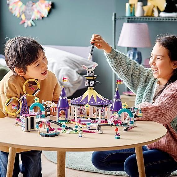 Gray LEGO Friends Magical Funfair Roller Coaster 41685 - Carnival Fun THE DREAM FACTORY 81bny3zFgpL._AC_SX569.jpg Building and Construction