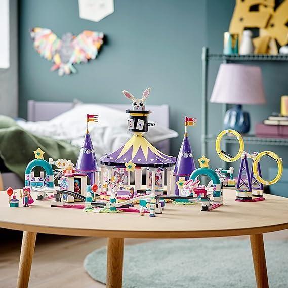 Gray LEGO Friends Magical Funfair Roller Coaster 41685 - Carnival Fun THE DREAM FACTORY 81e-cTQuChL._AC_SX569.jpg Building and Construction