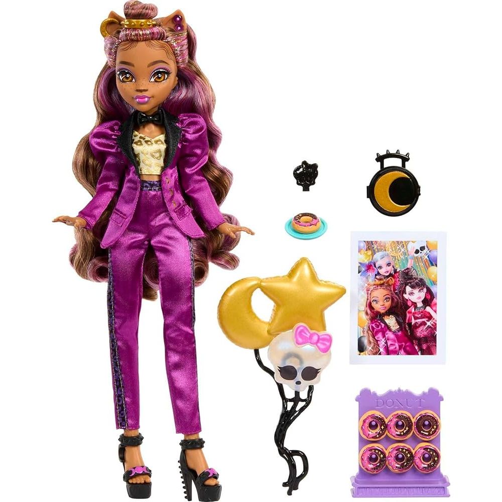 Maroon Monster High Monster Ball Clawdeen Wolf HALSON ENTERPRISE 81oTpBYVqLL._AC_UF894_1000_QL80.jpg Dolls and Accessories