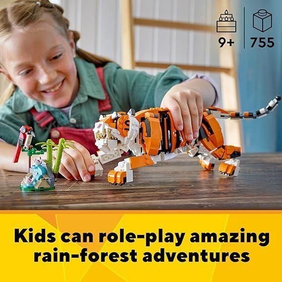 Rosy Brown LEGO 31129 Majestic Tiger THE DREAM FACTORY 81oafy3OBHL._AC_SX569.jpg Building and Construction