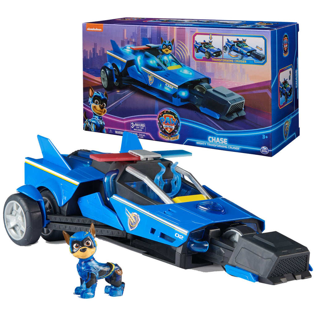 Dark Slate Blue Paw Patrol Mighty Chase TransformCruiser HALSON ENTERPRISE 81we919pgOL.jpg Action Figures and Play Sets