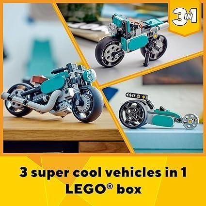 Dark Slate Gray LEGO Creator 3in1 Vintage Motorcycle 31135 - Triple Vehicle Set THE DREAM FACTORY 81y3o71hpXL._AC_SX425.jpg Building and Construction