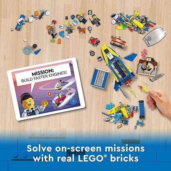 Gray LEGO City Water Police Detect Missions 60355 - Action Ready THE DREAM FACTORY 81zU9M1XQCL._AC_SX569.jpg Building and Construction