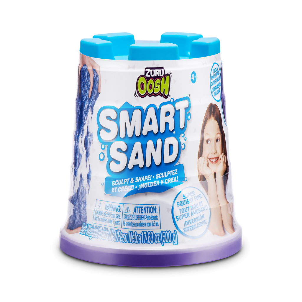 Steel Blue Oosh Moldable Smart Sand Series 1 8608 (Small) by ZURU HALSON ENTERPRISE 8608_OOSH-SAND-SERIES1SmartSandNeonBlue_01.png Stationary, Arts and Crafts