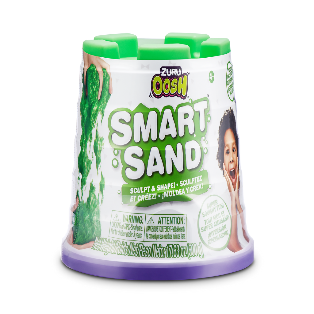 Light Gray Oosh Moldable Smart Sand Series 1 8608 (Small) by ZURU HALSON ENTERPRISE 8608_OOSH-SAND-SERIES1SmartSandNeonGreen_01.png Stationary, Arts and Crafts
