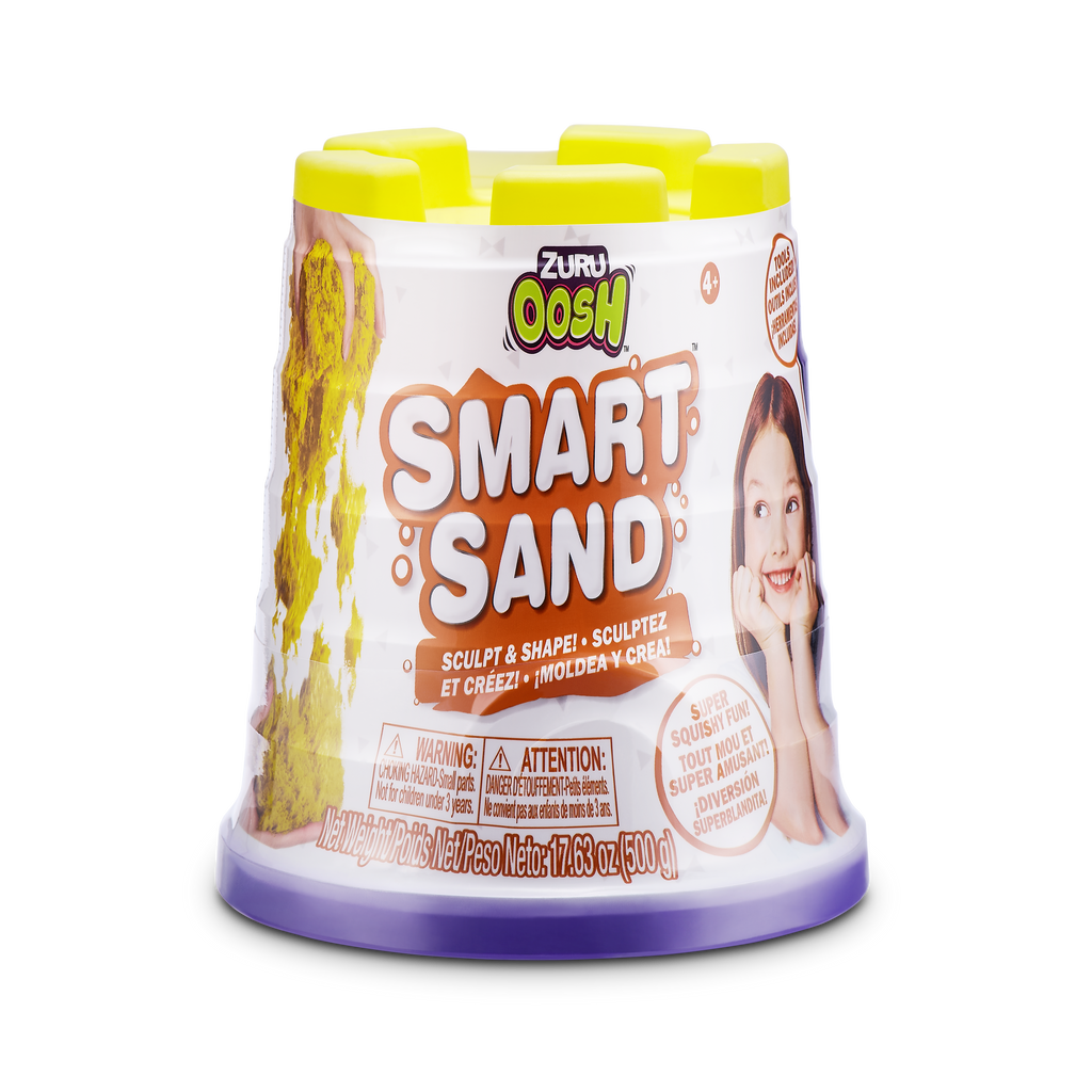 Light Gray Oosh Moldable Smart Sand Series 1 8608 (Small) by ZURU HALSON ENTERPRISE 8608_OOSH-SAND-SERIES1SmartSandNeonYellow_01.png Stationary, Arts and Crafts