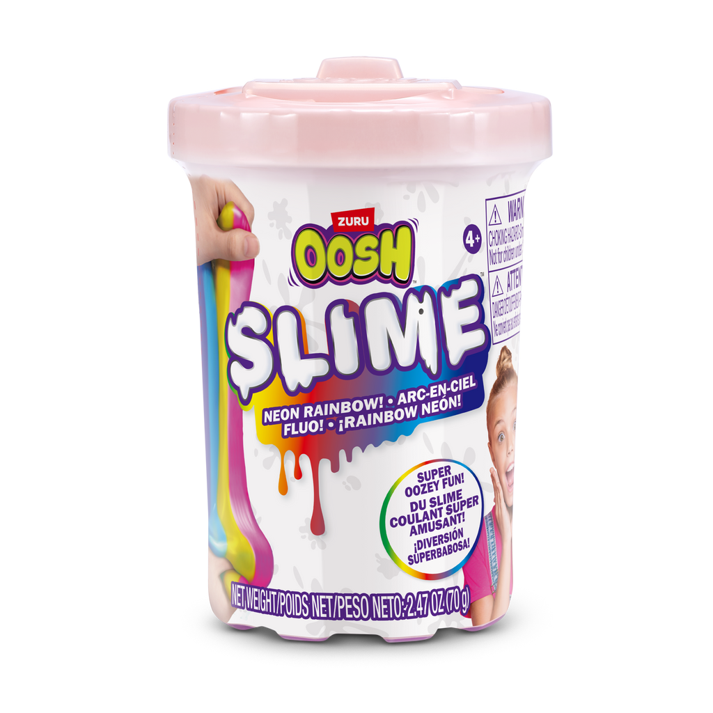 Misty Rose Oosh Slime Small Tub 86104Sq2 by ZURU Toyzoona 86104D_OOSH-SLIME-SMALL_TUB_Slime_70g_NEON_RAINBOW__Frontal_of_pack_03.png Arts and Crafts