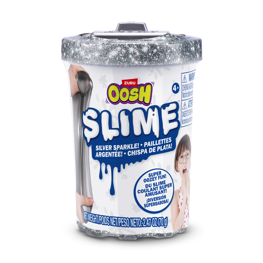 Midnight Blue Oosh Slime Small Tub 86104Sq2 by ZURU Toyzoona 86104E_OOSH-SLIME-SMALL_TUB_Slime_70g_SILVER_SPARKLE__Frontal_of_pack_04.png Arts and Crafts