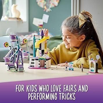 Gray LEGO Friends Magical Ferris Wheel and Slide 41689 - Carnival Set THE DREAM FACTORY 910l3VK2JqS._AC_SY355.jpg Building and Construction