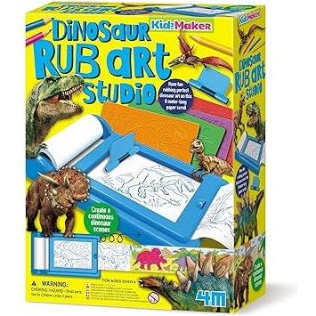 Dark Cyan 4M Dinosaur Rub Art Studio 04790 HALSON ENTERPRISE 911F0dSxApL._AC_SY355.jpg Educational Toys