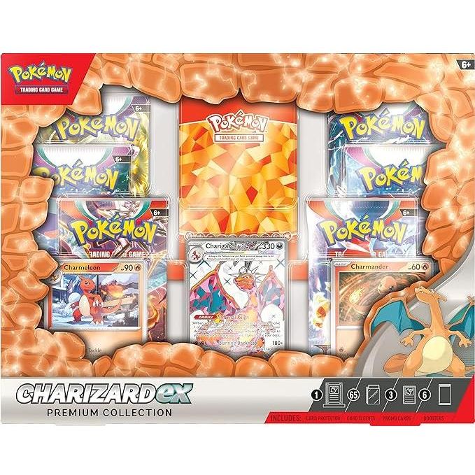 Tan Pokemon Charizard Ex Premium Collection Online Purchase 91DD3I6UASL._AC_SX679.jpg Collectible Trading Cards