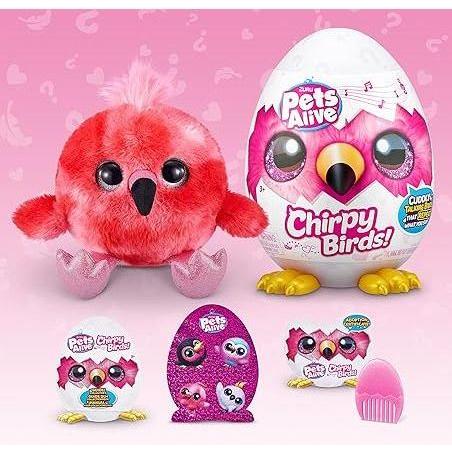Pink ZURU Pets Alive Chirpy Birds 9537 Toyzoona 91JwVcEvWhL._AC_SY450.jpg Dolls and Accessories