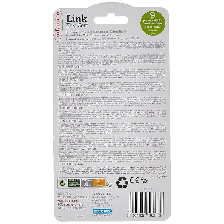 Light Gray Infantino Link Ems Toy Set Fun Learning For Kids PEEKABOO EXPERIENCE STORE 91w1cHu26GS._SY879.jpg Baby and Toddler Toys