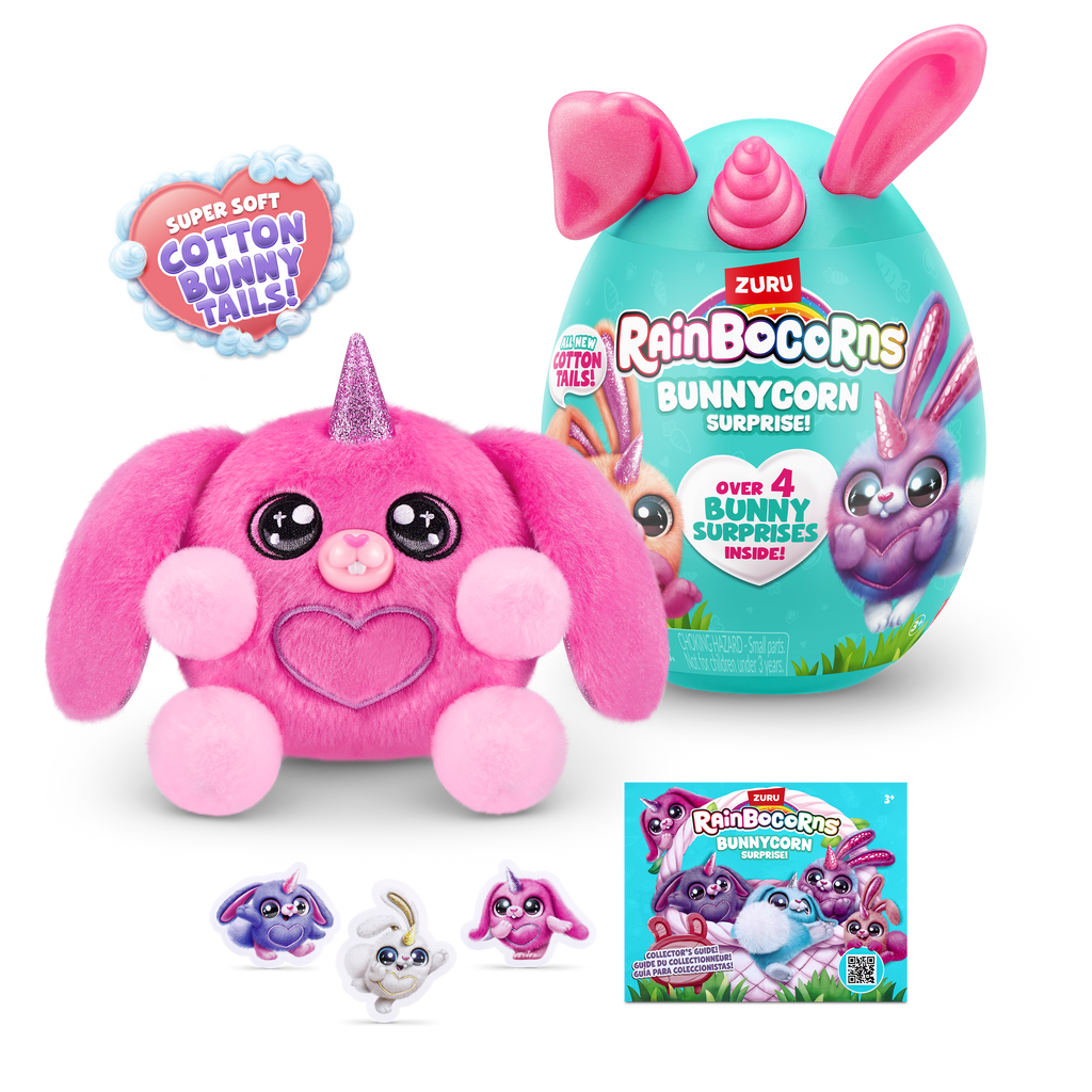 Hot Pink Rainbocorns Bunnycorn Surprise Series 2 9280 by ZURU Toyzoona 9280E_RAINBOCORNS-BUNNYCORN_S2_Graphic_Hero_06.png Dolls and Accessories